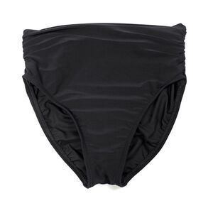 MAGIC SUIT Shirred Jersey Swim Bottom Shapewear Bikini in Black Womens Medium